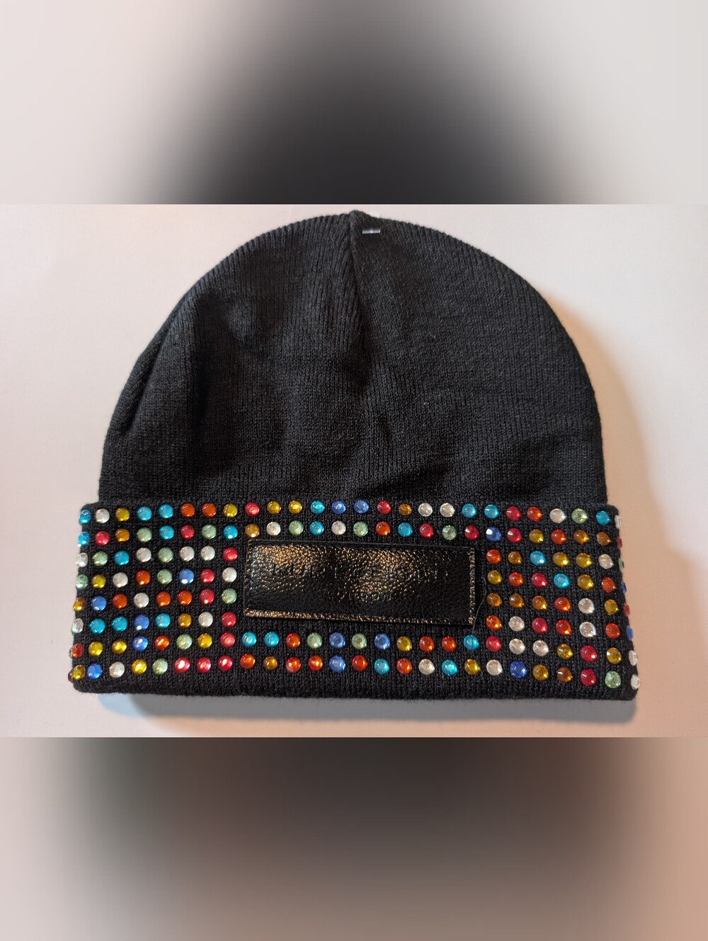Kurt Geiger London crystal cuff beanie